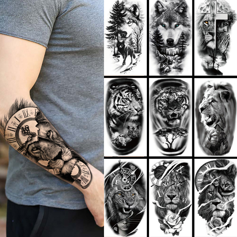 Wolf Jewelry & Watches Tampa Reviews - Waterdichte Tijdelijke Tattoo Sticker Bos Grote