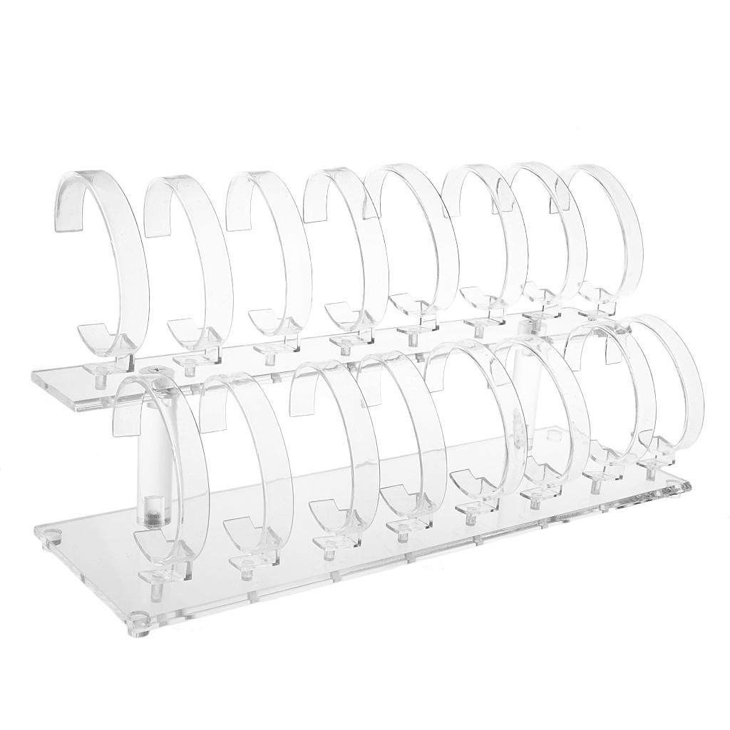 Watches Jewelry Holder - Acryl sieradenhouder displaystandaard met twee niveaus,