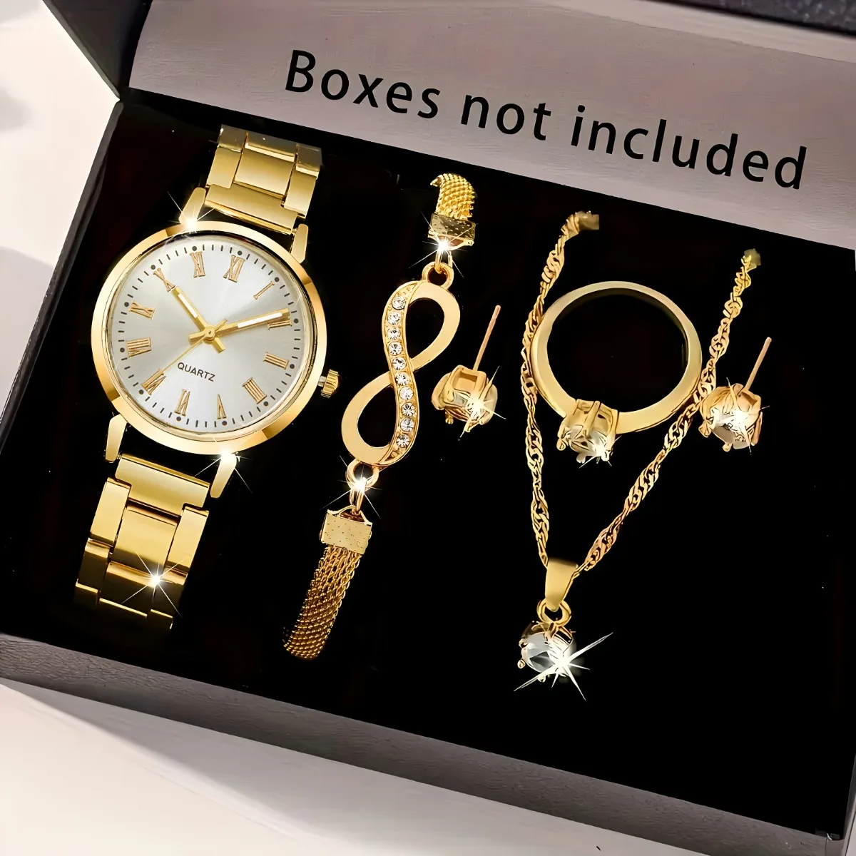 Jewelry Watches For Ladies - 20266 stks/set Elegante Vrouwen Quartz Horloge