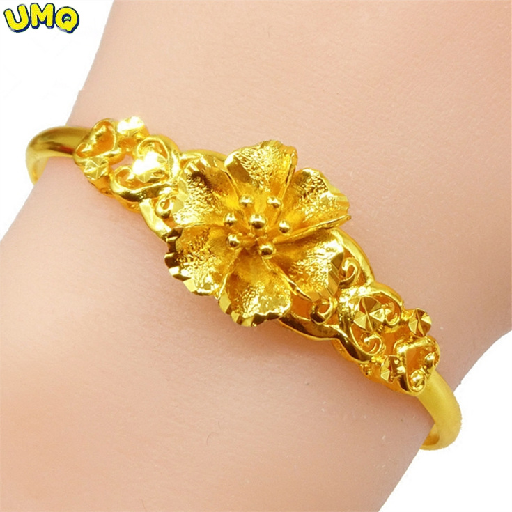 Cuff Bangle Bracelet - Umq 24K Gouden Armband 999 Volledige
