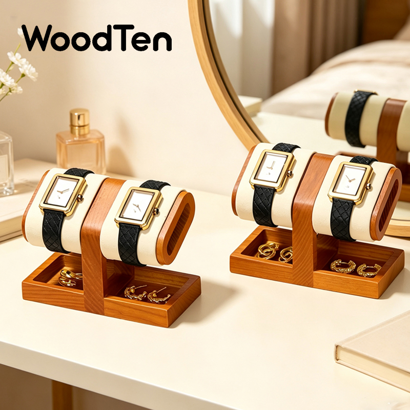 Watches Jewelry Holder - Houten horloge display standaard, houten horloge