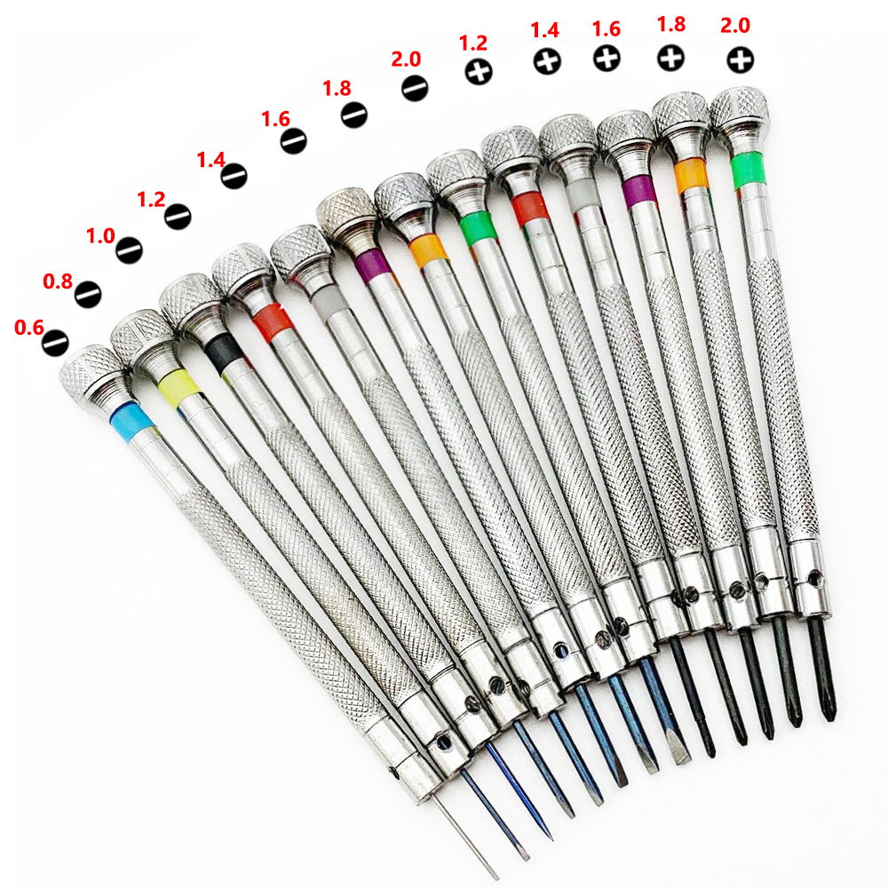 Jewelry Watches Repair - Gesleufde Phillips Schroevendraaierset Precisie Schroevendraaier 0.6-2.0mm