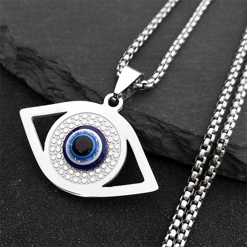 Jewelry & Watches Spółka Z Ograniczoną Odpowiedzialnością - Islam Hamsa Evil Blue Eye ketting
