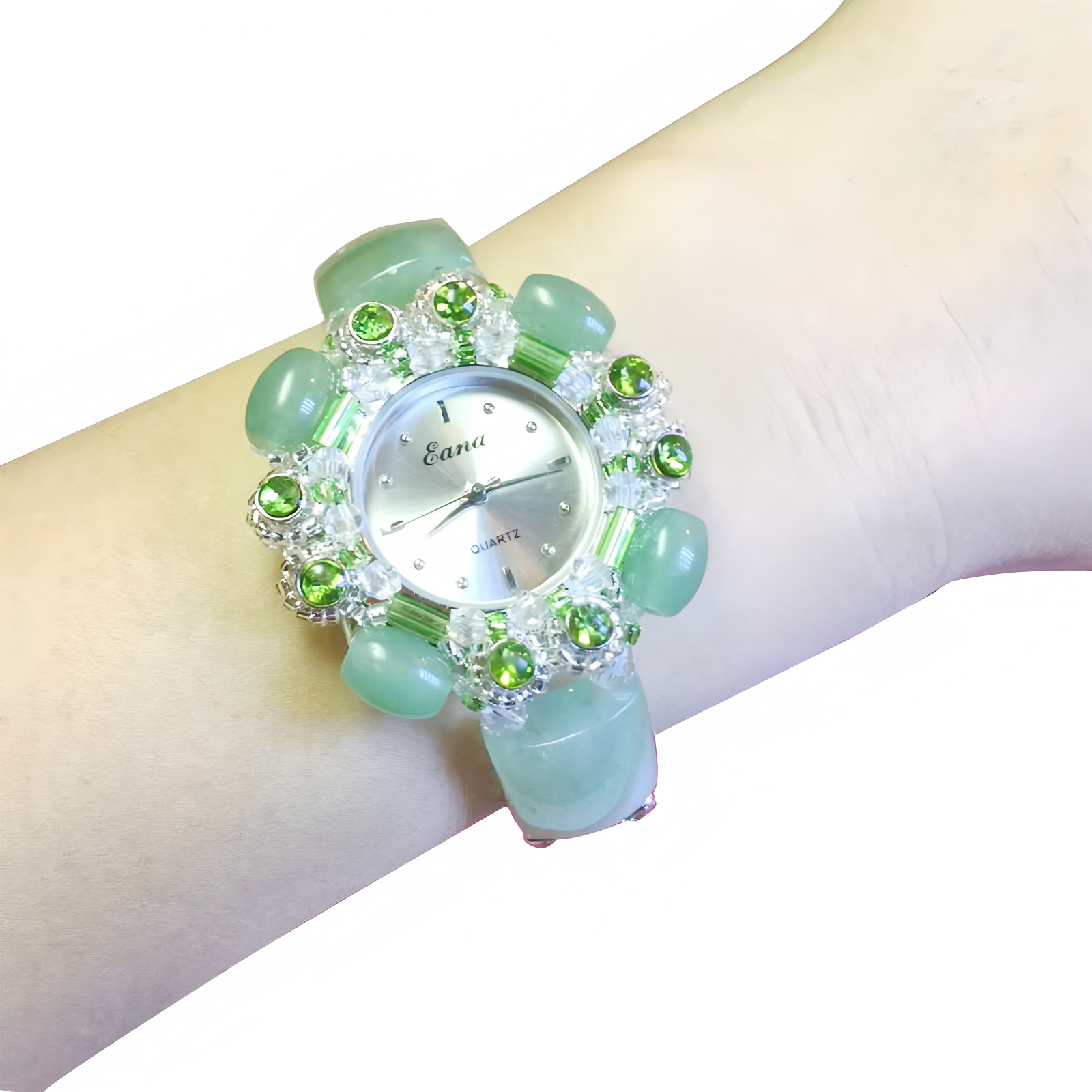 Luxe groene jade armbandhorlog - Jewelry Watches For Ladies recensie en prijs
