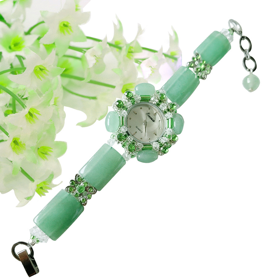 Luxe groene jade armbandhorlog - Jewelry Watches For Ladies recensie en prijs