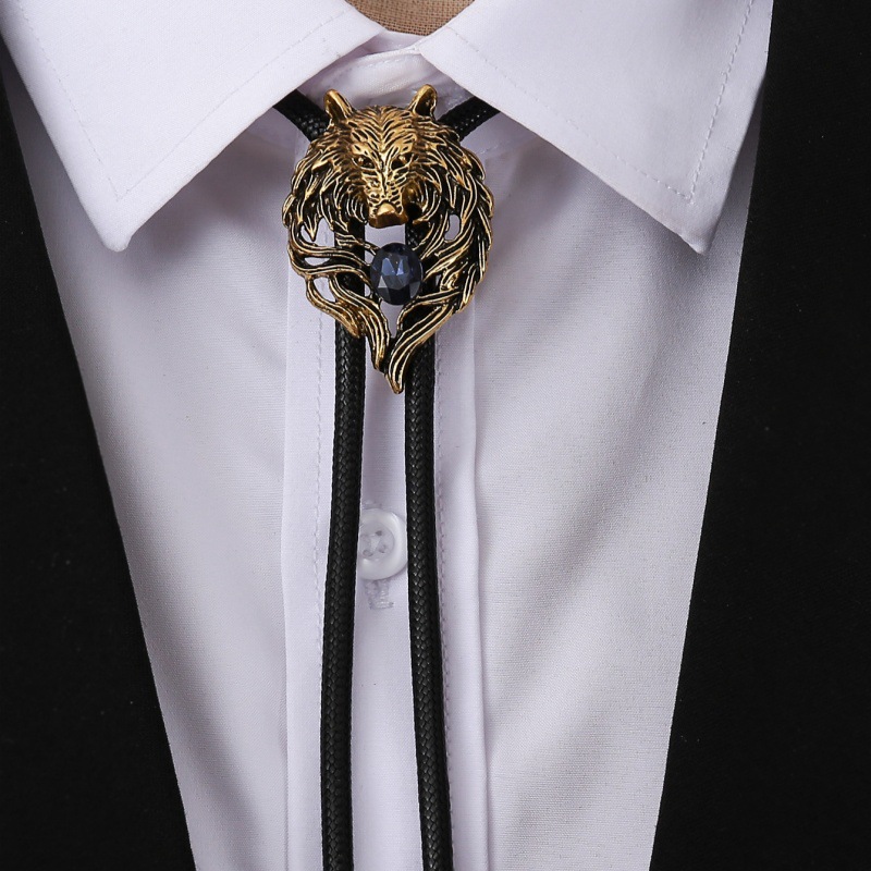 Retro heren Wolf Head Bolo Tie - Wolf Jewelry & Watches Tampa Reviews recensie en prijs