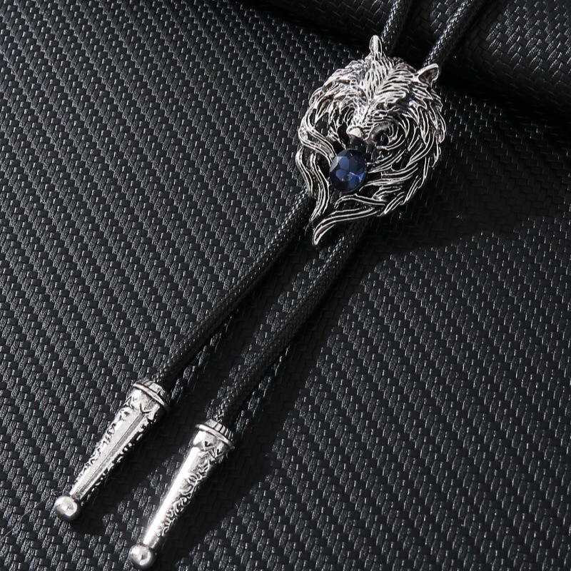 Retro heren Wolf Head Bolo Tie - Wolf Jewelry & Watches Tampa Reviews recensie en prijs