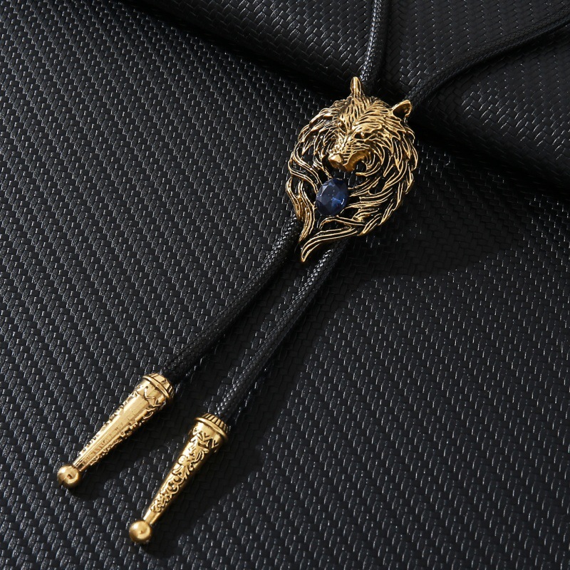 Retro heren Wolf Head Bolo Tie - Wolf Jewelry & Watches Tampa Reviews recensie en prijs