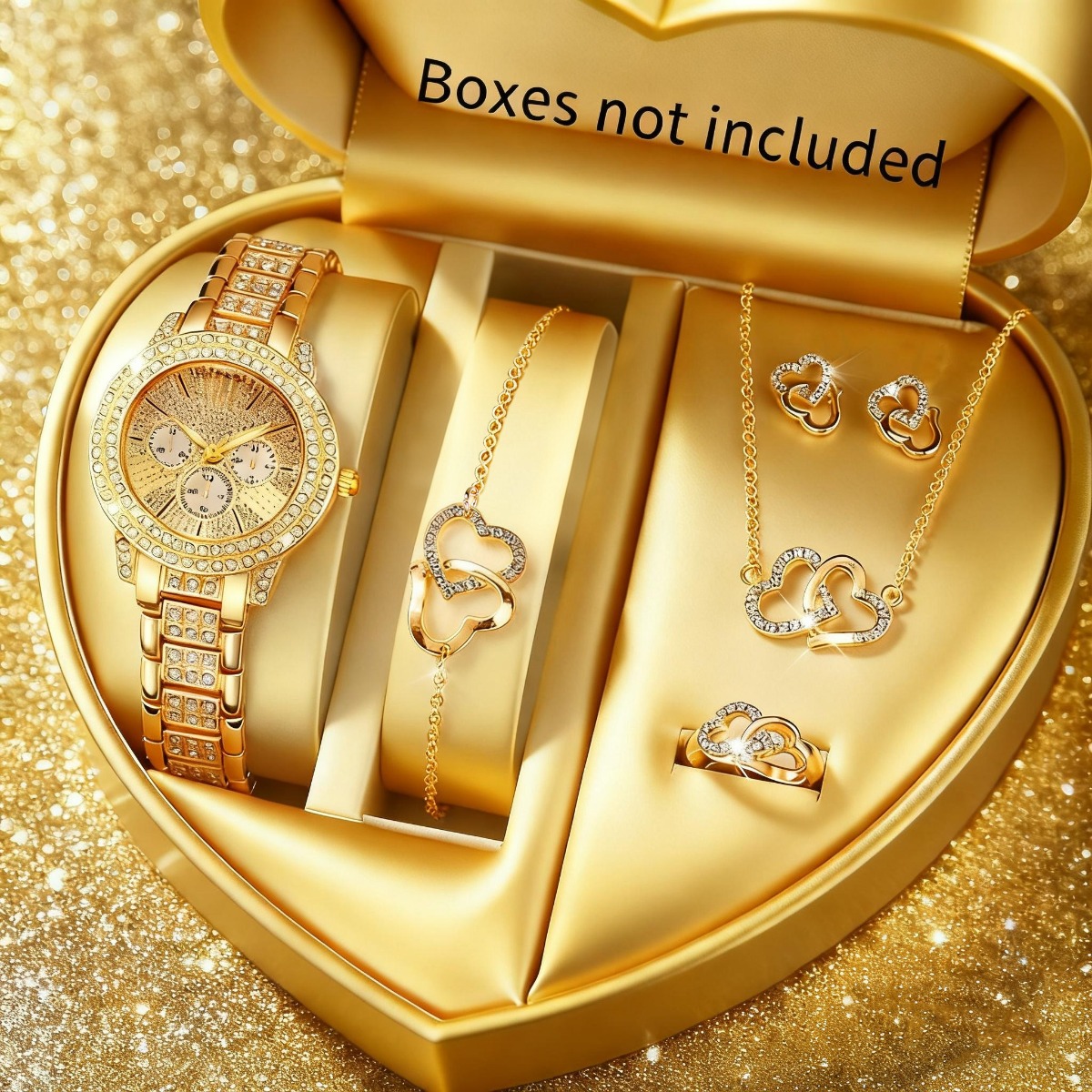 6 STKS Luxe Strass Vrouwen Hor - Jewelry Watches For Ladies recensie en prijs
