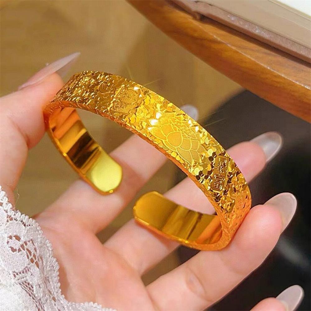Unisex 14K verguld roestvrijst - Cuff Bangle Bracelet recensie en prijs