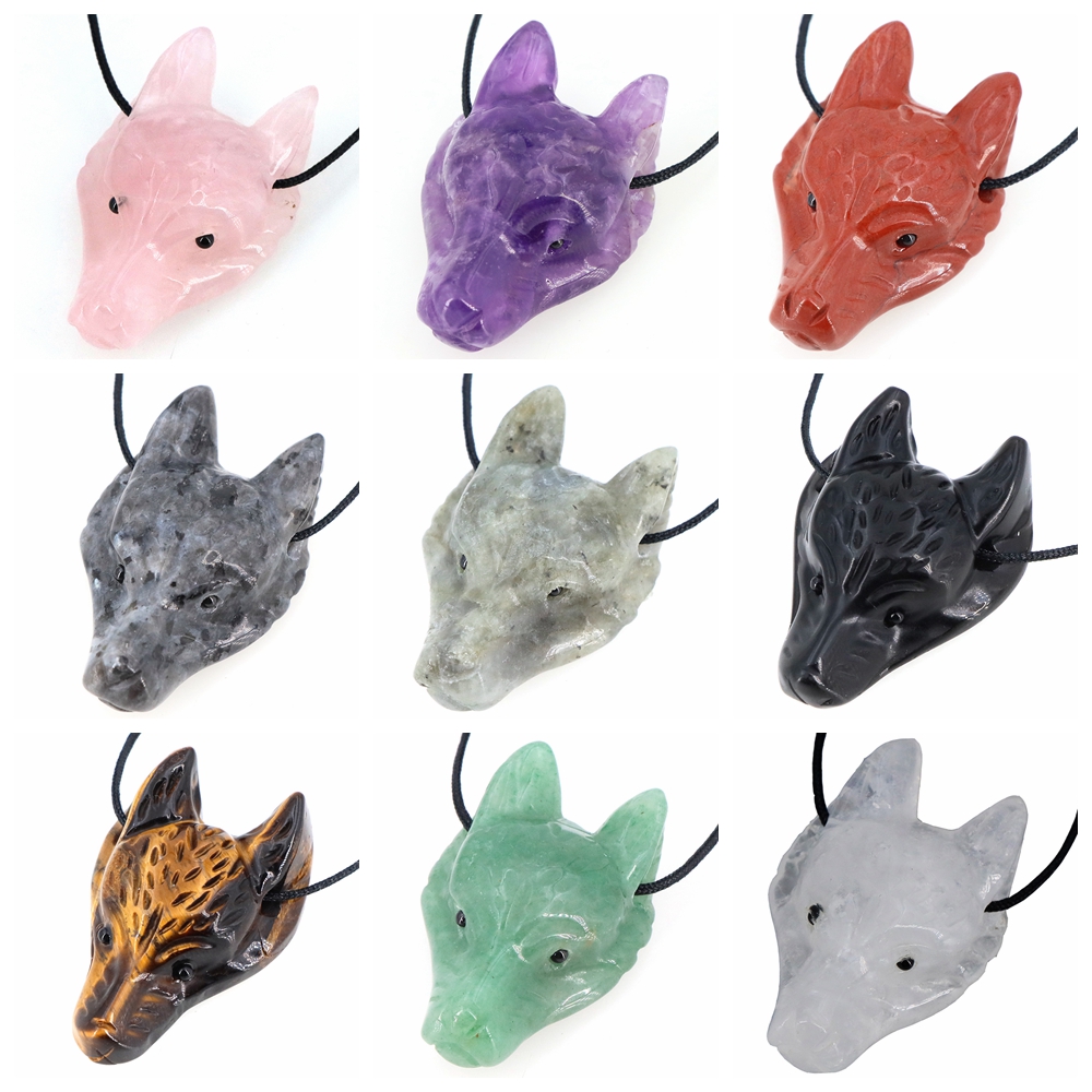 40mm Wolf Head Stone Hanger Na - Wolf Jewelry & Watches Tampa Reviews recensie en prijs