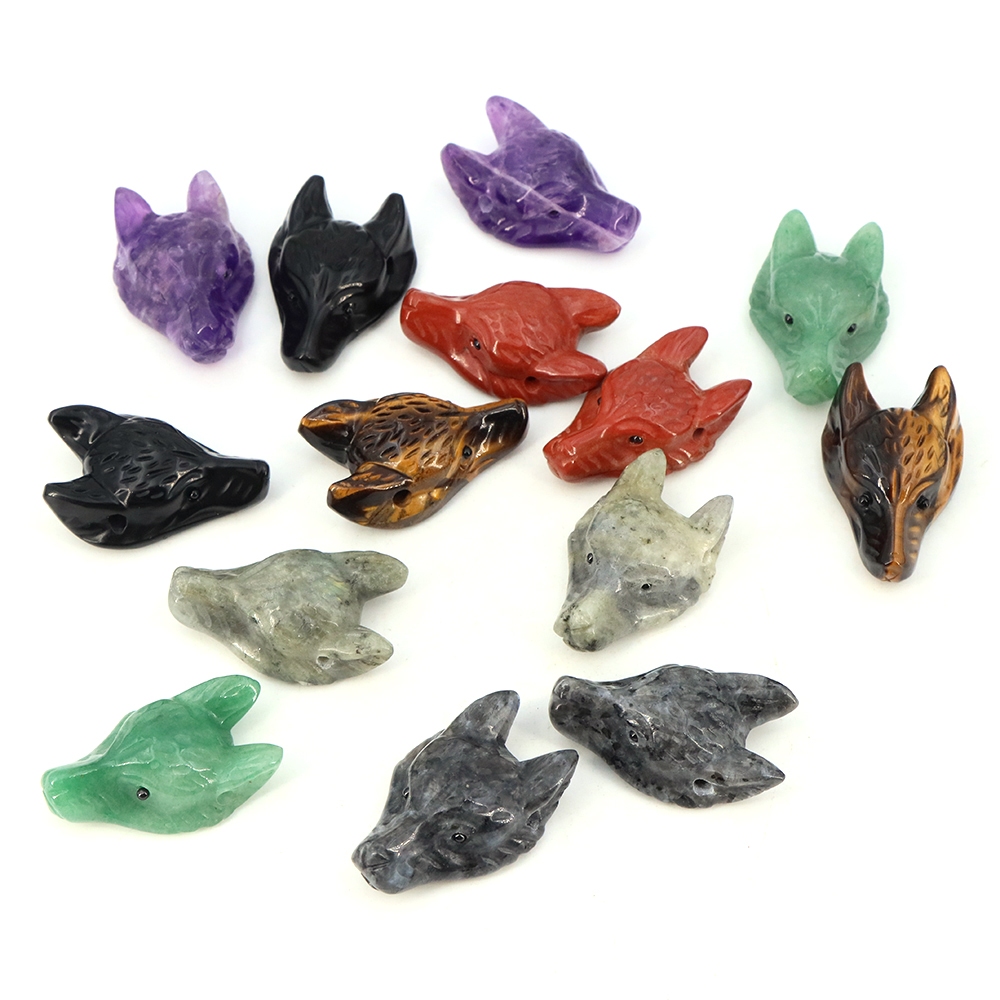 40mm Wolf Head Stone Hanger Na - Wolf Jewelry & Watches Tampa Reviews recensie en prijs