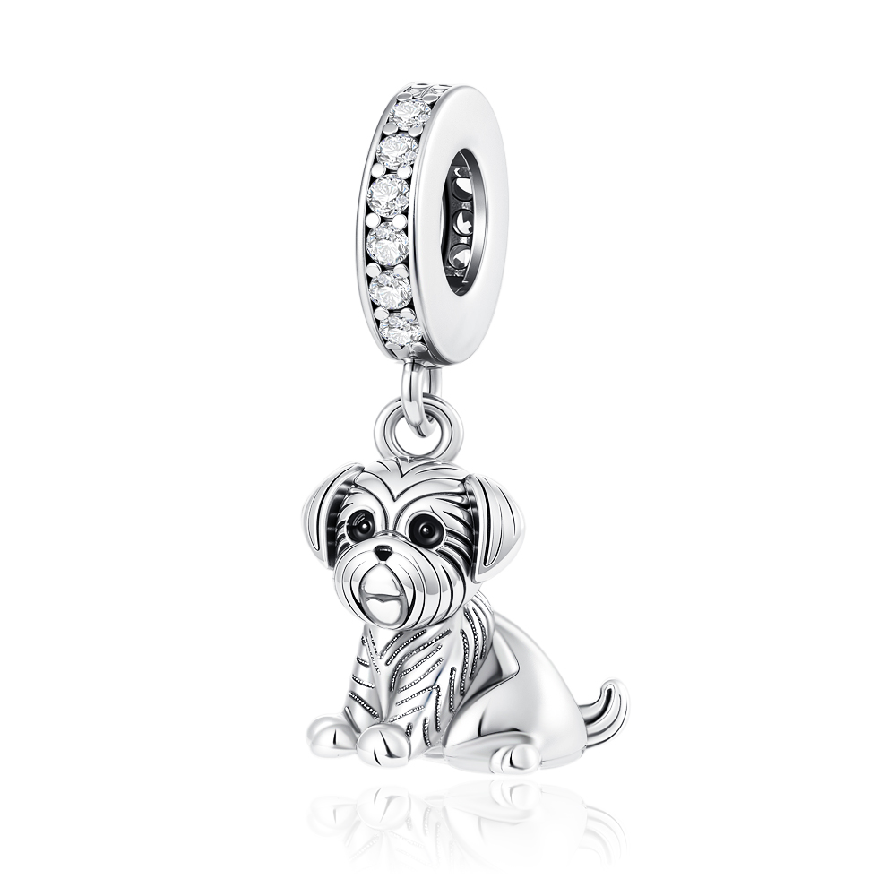 Glanzende Zirkoon Puppy Wolf C - Wolf Jewelry & Watches Tampa Reviews recensie en prijs