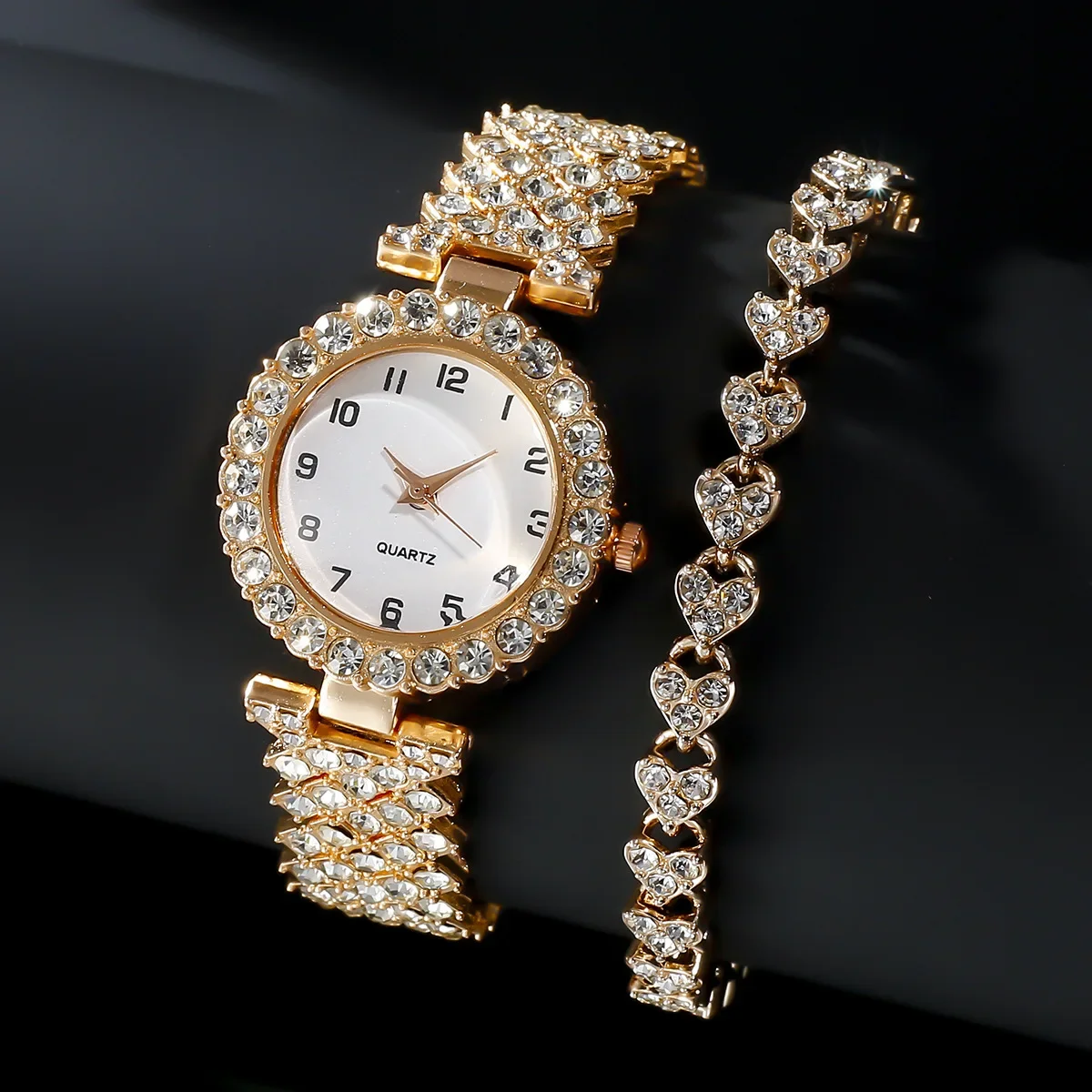 1 stks/2 stks Luxe Mode Vrouwe - Jewelry Watches For Ladies recensie en prijs