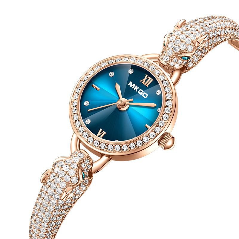Dameshorloge met luipaardkop,  - Jewelry Watches For Ladies recensie en prijs