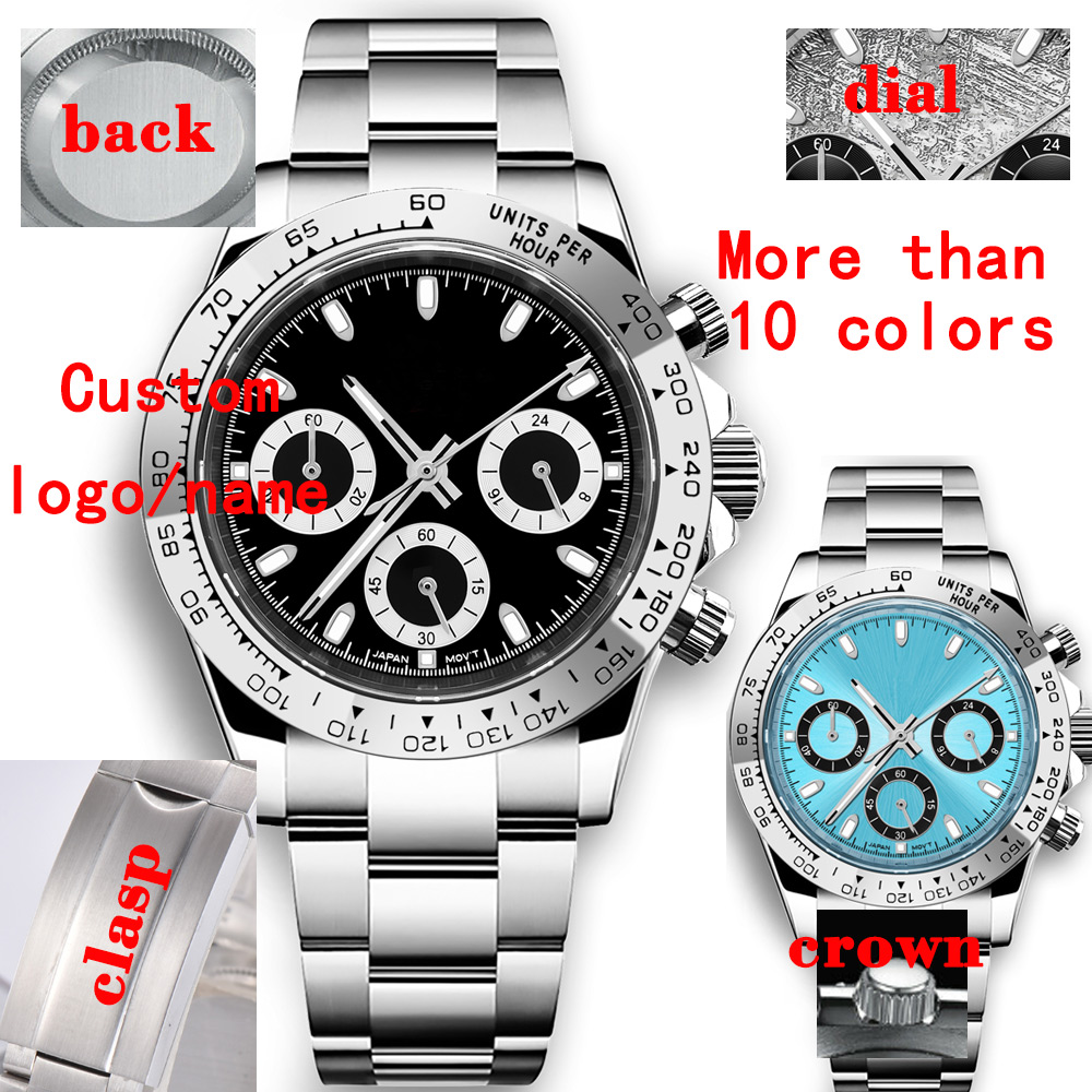 Aangepaste 39 mm horloge quart - Mens Mechanical Watch recensie en prijs