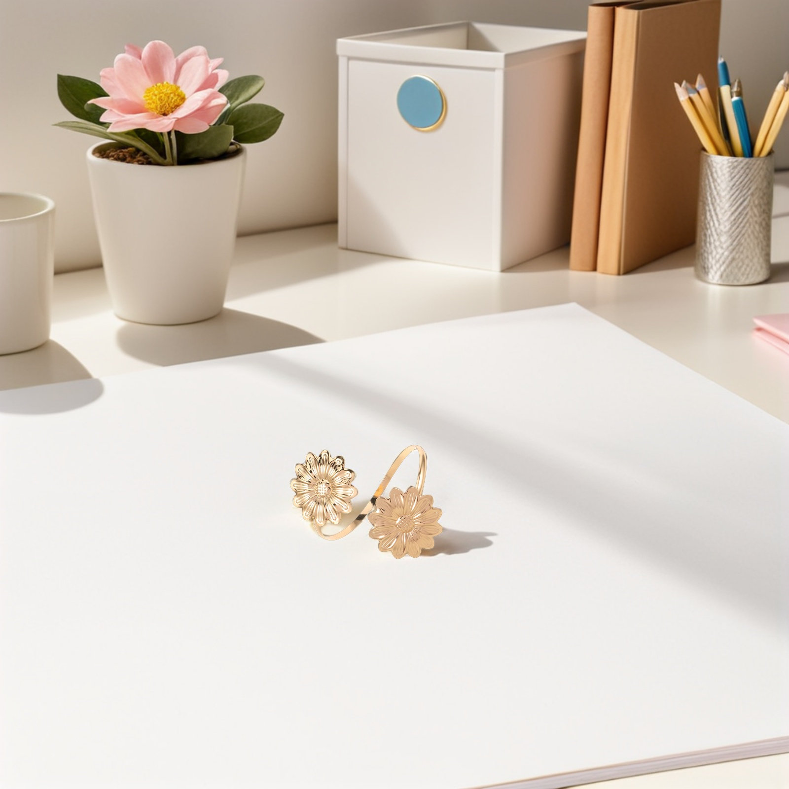 2 stuks metalen zonnebloem arm - Cuff Bangle Bracelet recensie en prijs