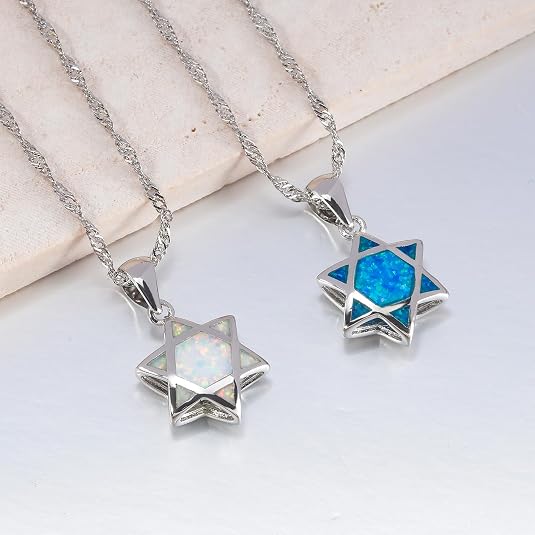 Davidster Opaal hanger ketting - Jewelry & Watches Spółka Z Ograniczoną Odpowiedzialnością recensie en prijs