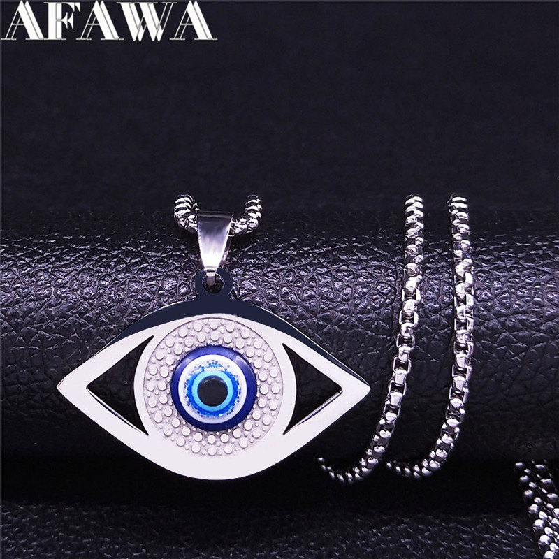Islam Hamsa Evil Blue Eye kett - Jewelry & Watches Spółka Z Ograniczoną Odpowiedzialnością recensie en prijs