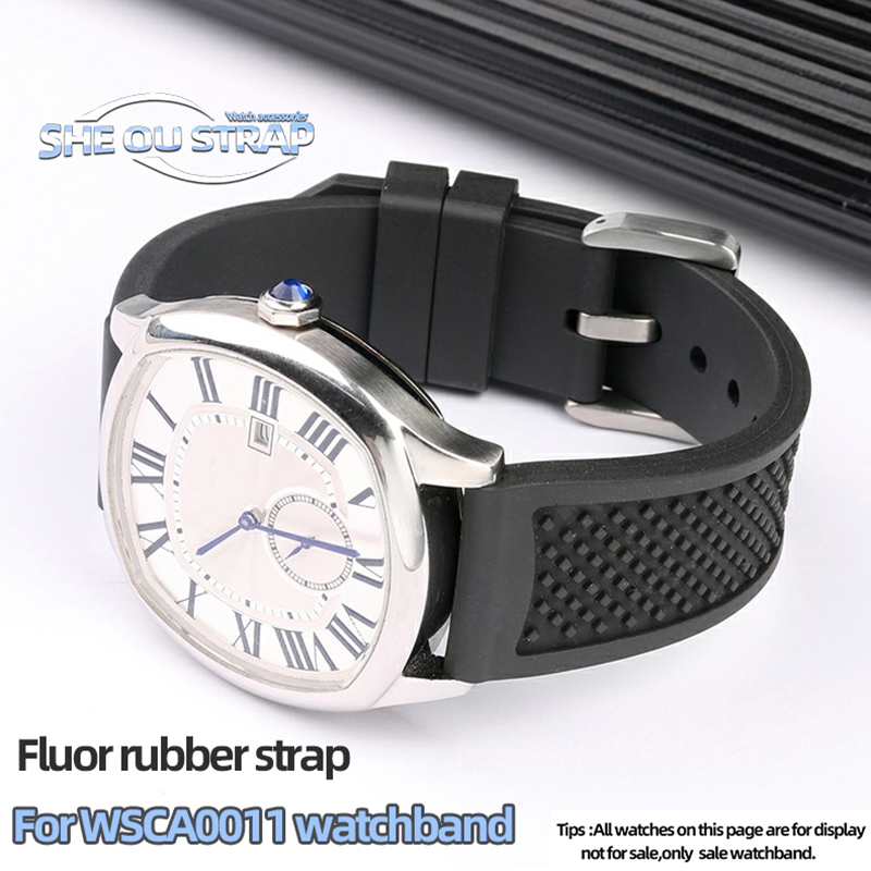 Fluororubber horlogeband 23 mm - Cartier Watch Tank recensie en prijs